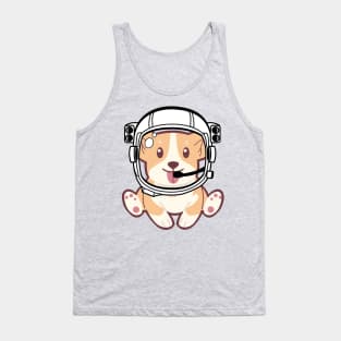 Space Corgi - The Cool Astronaut Puppy! Tank Top